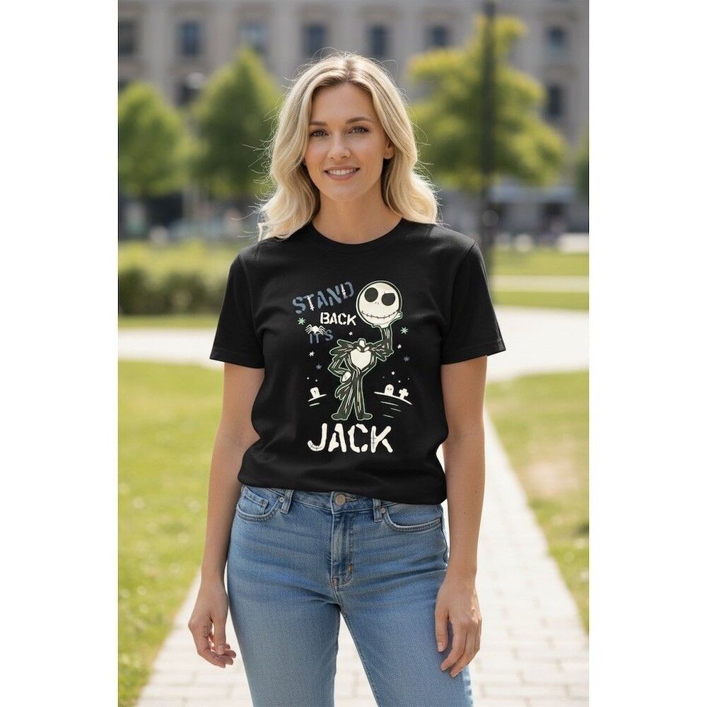 Disney Nightmare Before Christmas Jack Skellington Graphic T-Shirt Black XXL - Picture 2 of 4